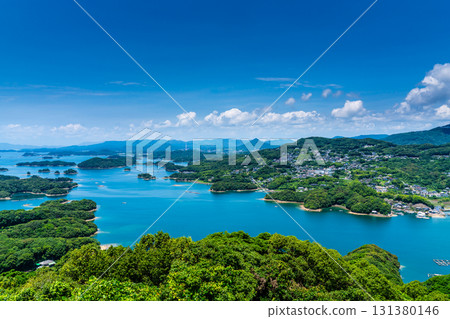 View of the Kujukushima Islands from Tenkaiho [Sasebo City, Nagasaki Prefecture] 131380146