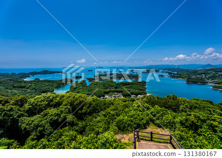 View of the Kujukushima Islands from Tenkaiho [Sasebo City, Nagasaki Prefecture] 131380167