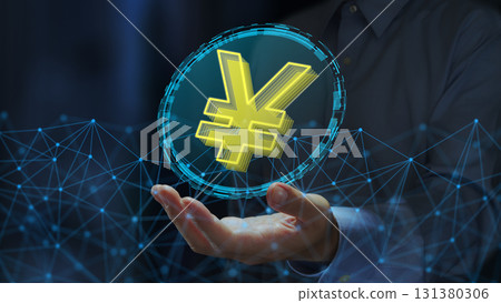 JPY穩定幣或數位日圓。區塊鏈網路上的加密貨幣代幣。 ¥符號 JPY穩定幣或數位日圓。區塊鏈網路上的加密貨幣代幣。 ¥符號 131380306