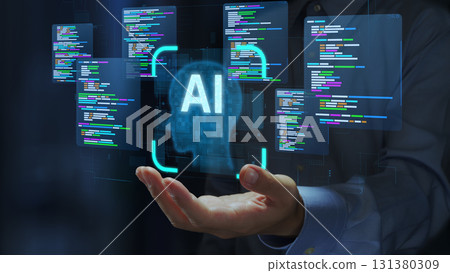Software development using AI agents. Automated solution for program design and code generation. 131380309