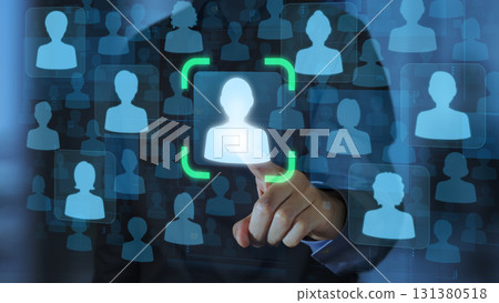 Targeting and personalizing customer communications. Marketing automation system. Customer Targeting and personalizing customer communications. Marketing automation system. Customer 131380518