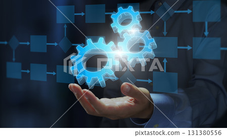 Workflow integration and API automation. Process collaboration and workflow orchestration. 131380556