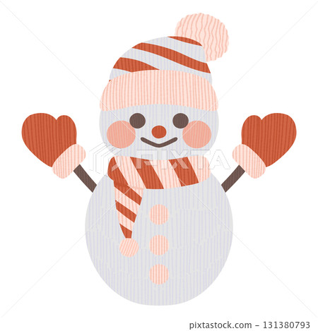 逗人喜愛的雪人的例證 逗人喜愛的雪人的例證 131380793