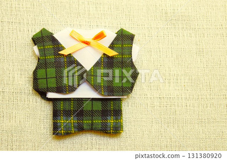 毛絨衣服綠色格紋套裝2 毛絨衣服綠色格紋套裝2 131380920