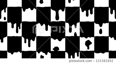 checked seamless pattern greasy color runny oozy water wet camouflage scarf vector cartoon doodle gift wrapping paper tile background repeat wallpaper illustration textured design 131381932