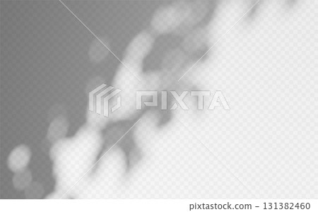 Abstract shadow overlay from foliage tree branch on a transparent background. Abstract shadow overlay from foliage tree branch on a transparent background. 131382460