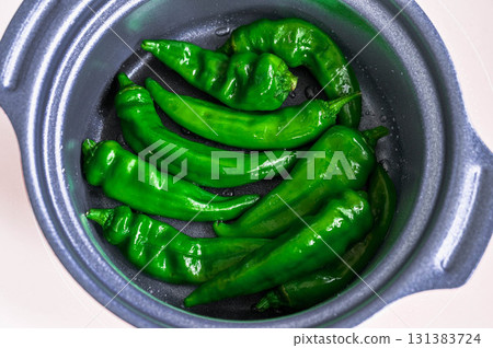 Manganji peppers in a pot Manganji peppers in a pot 131383724