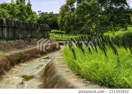 佐賀縣吉野裡町吉野裡歷史公園、護城河和阿巴蒂斯（排列樁） 131383932
