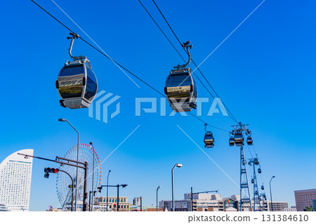 【神奈川縣】晴空下的橫濱航空客艙 131384610