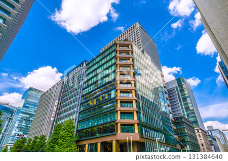 日本東京城市景觀，可欣賞京橋十字路口和第一生命京橋 Kino 露台的景色 131384640