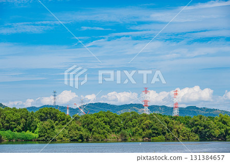 大阪府高槻市淀川的秋景 大阪府高槻市淀川的秋景 131384657