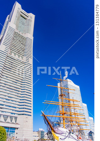 [Kanagawa Prefecture] Nippon Maru Memorial Park under clear skies 131384779