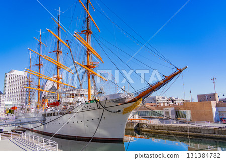 【神奈川縣】晴空下的日本丸紀念公園 131384782