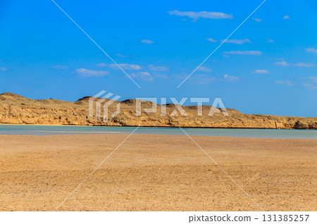 Beautiful lake in Ras Mohammed national park, Sinai peninsula in Egypt Beautiful lake in Ras Mohammed national park, Sinai peninsula in Egypt 131385257