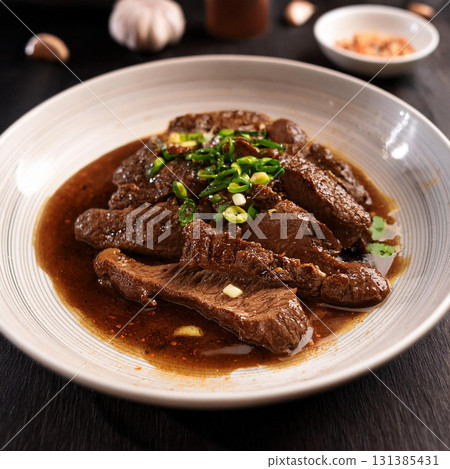 Black Pepper Beef with Garlic Delight 131385431