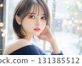Beauty material with a beautiful background of young women and bokeh 131385512