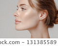 Beautiful middle-aged woman ideal for skin care and beauty products 131385589