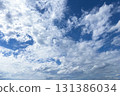 Autumn blue sky and white clouds 131386034