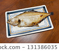 Grilled dried flatfish 131386035