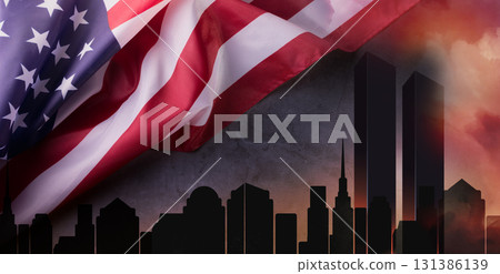 Patriot Day banner template. September 11 Memorial Day for the United States of America concept. Remembrance Day for the Victims of the Terrorist Attacks. Patriot Day. Patriot Day banner template. September 11 Memorial Day for the United States of America concept. Remembrance Day for the Victims of the Terrorist Attacks. Patriot Day. 131386139