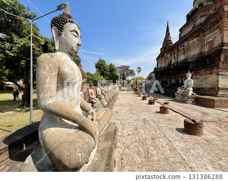 大城府的 Yai Chai Mongkhon 寺遺址是泰國的世界遺產 131386288
