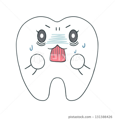Tooth character (surprise) Tooth character (surprise) 131386426