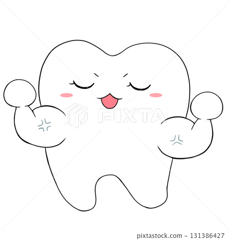 Teeth character (macho) Teeth character (macho) 131386427