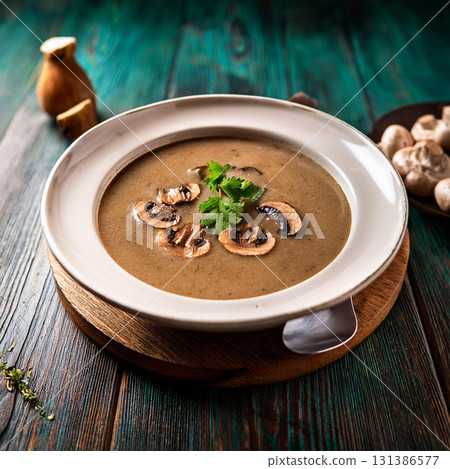 Savory Brazilian Mushroom Soup for Comfort 131386577
