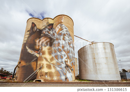 Nullawil Silo Art in Victoria Australia 131386615