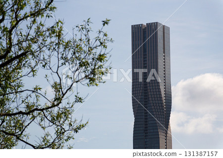 The tallest building in Scandinavia Karlatornet skycraper in Lindholmen, Gothenburg, Sweden, sunny day 131387157