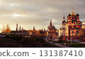 Orthodox church near the Kremlin in Moscow and Golden Autumn 131387410