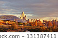Golden autumn. Zaryadye Park. Kremlin. Moscow  131387411