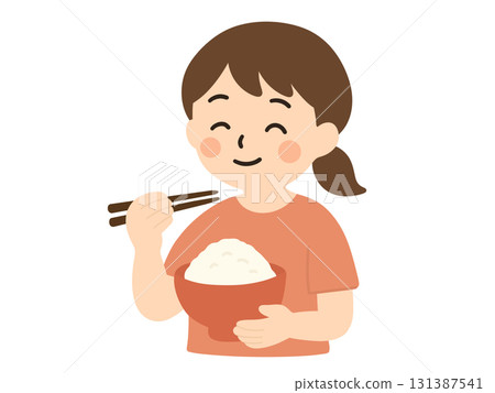 一個吃米飯的女孩 131387541