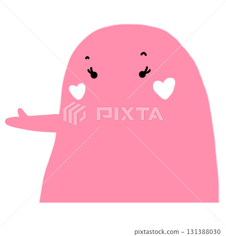 illustration of a pink bubble cartoon with heart illustration of a pink bubble cartoon with heart 131388030