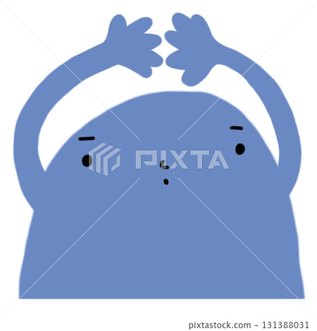 blue bubble gum cartoon illustration 131388031