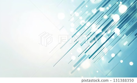 Seamless loop of thin lines moving diagonally across a soft blue gradient background 131388350