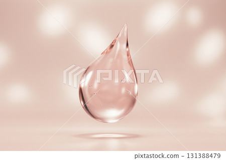 Transparent pink hyaluronic acid, collagen, and peptide beauty ingredients image 131388479