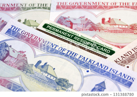 American Permanent Resident Card on Falkland Islands money American Permanent Resident Card on Falkland Islands money 131388780