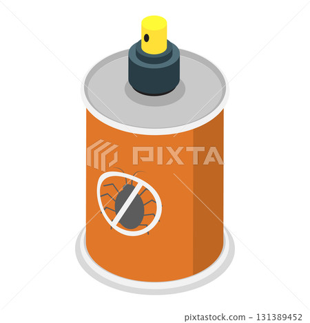 3D Isometric Flat Vector Illustration of Disinfection Service, Safe And Healthy Environment. Item 8 131389452
