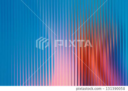 Blue Orange Ribbed Light Gradient Texture 131390058