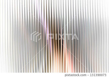 Soft White Gold Ribbed Frosted Gradient Abstract Background 131390073