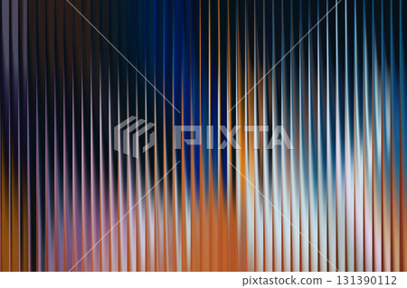 Warm Colorful Ribbed Gradient Glass Background 131390112