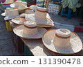 Cage with hens at Douz livestock market, Tunisia. Unrecognizable peopleck market, Tunisia 131390478