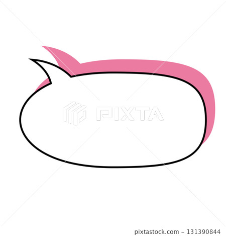 Simple speech bubble illustration, landscape 131390844