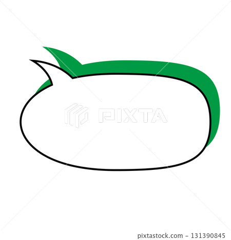 簡單的語音氣泡圖，水平 131390845