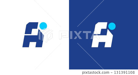 Modern and strong AI logo design Modern and strong AI logo design 131391108
