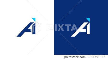 Modern and unique AI logo design Modern and unique AI logo design 131391115