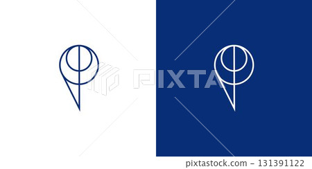 Simple and modern letter P initials logo design Simple and modern letter P initials logo design 131391122