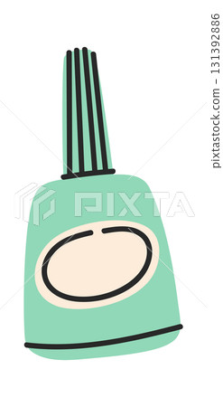 Glue plastic bottle hand drawn 131392886
