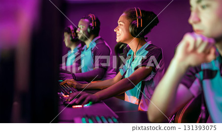 An Exciting eSports Team is Thriving and Competing Vigorously in the Digital Arena An Exciting eSports Team is Thriving and Competing Vigorously in the Digital Arena 131393075